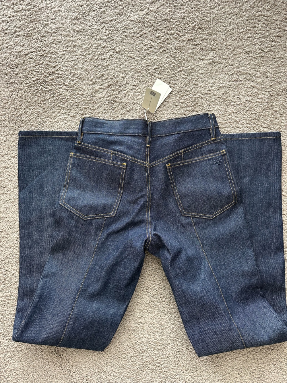 Tory Burch NWT Dark Blue Denim Jeans